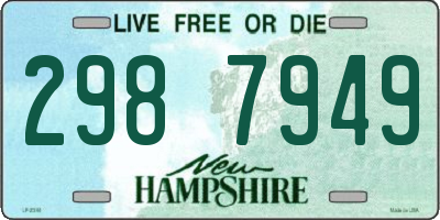 NH license plate 2987949