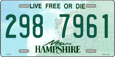 NH license plate 2987961