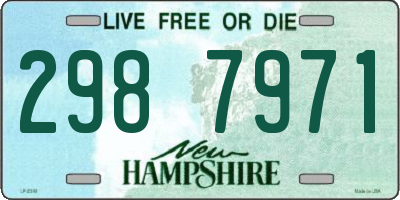 NH license plate 2987971