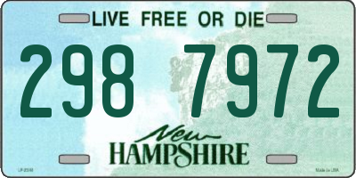 NH license plate 2987972