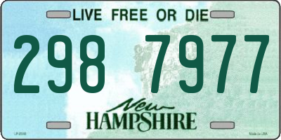 NH license plate 2987977