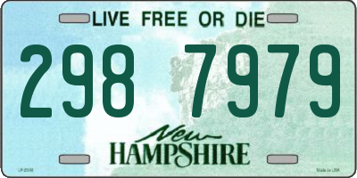 NH license plate 2987979