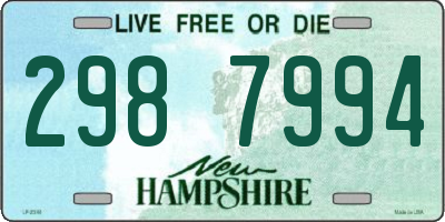 NH license plate 2987994