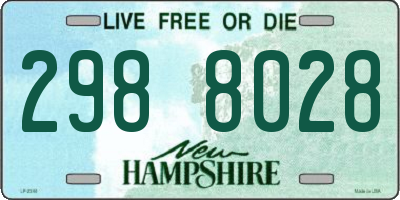 NH license plate 2988028