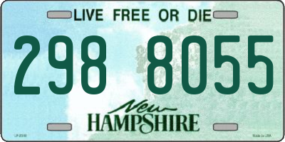 NH license plate 2988055