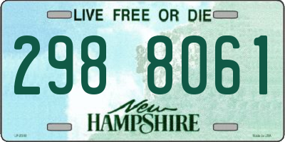 NH license plate 2988061