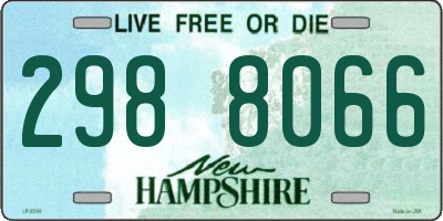 NH license plate 2988066