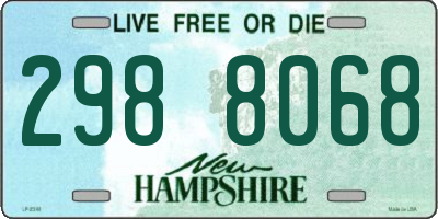 NH license plate 2988068