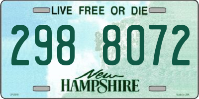 NH license plate 2988072