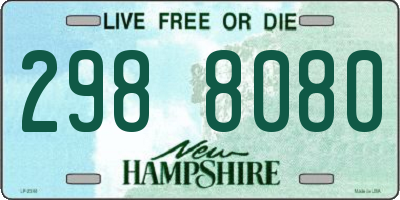 NH license plate 2988080