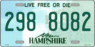 NH license plate 2988082