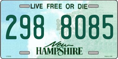 NH license plate 2988085