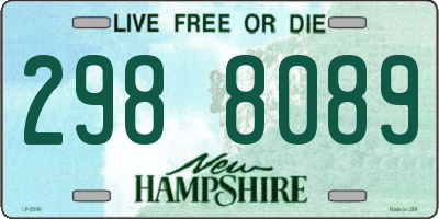 NH license plate 2988089