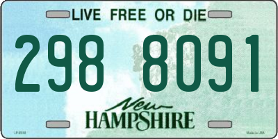 NH license plate 2988091