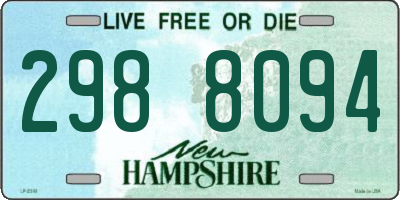 NH license plate 2988094