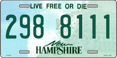 NH license plate 2988111