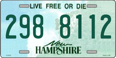 NH license plate 2988112