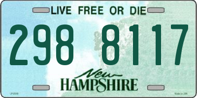NH license plate 2988117