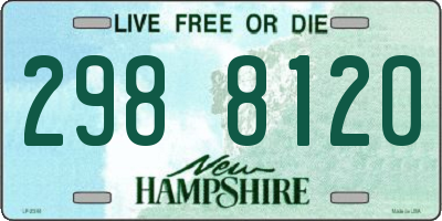 NH license plate 2988120