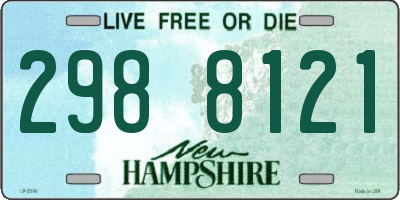 NH license plate 2988121