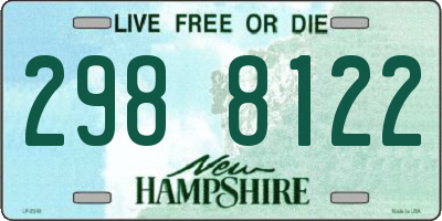 NH license plate 2988122
