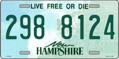 NH license plate 2988124