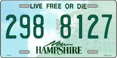 NH license plate 2988127