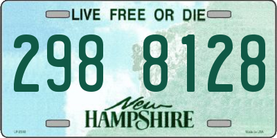 NH license plate 2988128