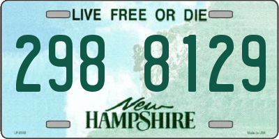 NH license plate 2988129