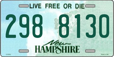 NH license plate 2988130