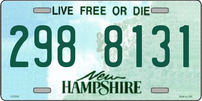 NH license plate 2988131