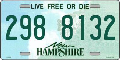 NH license plate 2988132