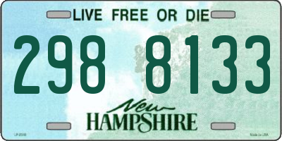 NH license plate 2988133