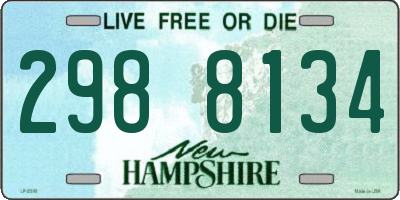 NH license plate 2988134
