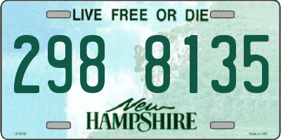 NH license plate 2988135