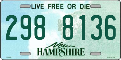 NH license plate 2988136