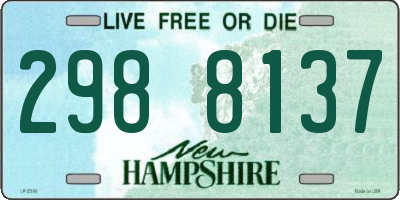 NH license plate 2988137
