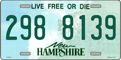NH license plate 2988139