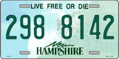 NH license plate 2988142