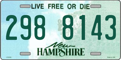 NH license plate 2988143