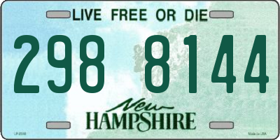 NH license plate 2988144