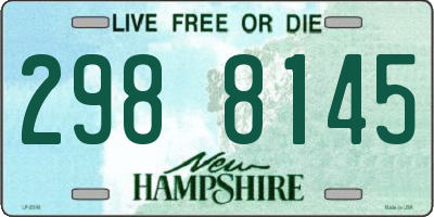 NH license plate 2988145