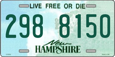 NH license plate 2988150