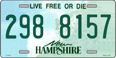 NH license plate 2988157