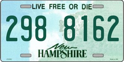 NH license plate 2988162