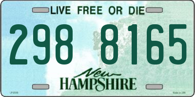 NH license plate 2988165