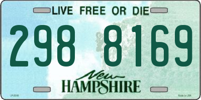 NH license plate 2988169