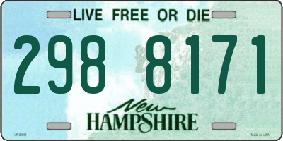 NH license plate 2988171