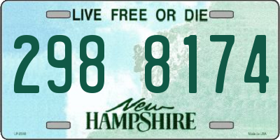 NH license plate 2988174