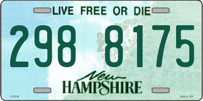 NH license plate 2988175